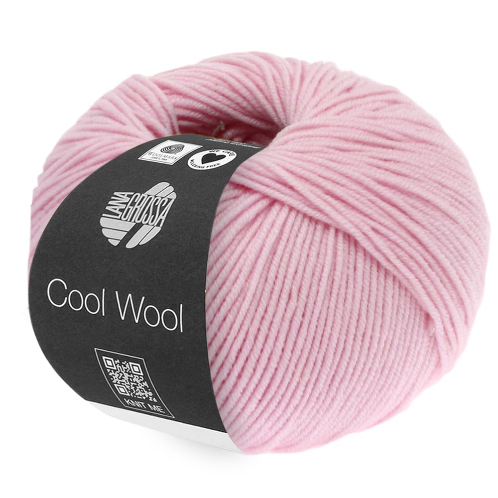 LANA GROSSA Cool Wool Uni – Extrafeine Merinowolle, maschinenwaschbar, filzfrei