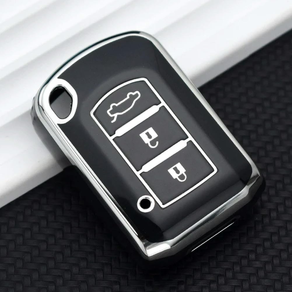 TPU Car Key Case Protector Cover for Mitsubishi ASX Outlander Lancer EX Galant Pajero 2016 2017 Keychain Accessories