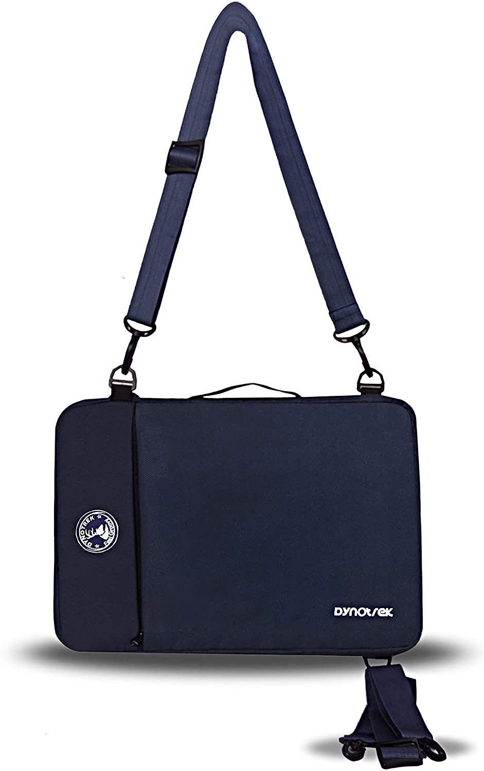 Dynotrek Tricera 15.6 Inch Laptop Sleeve Case Cover with Detachual Shoulder Strap Messenger Multifunctional Briefcase Hand Bag for Men Women -Navy Blue (B0821QTW9S) Amazon Price History, Amazon Price Tracker