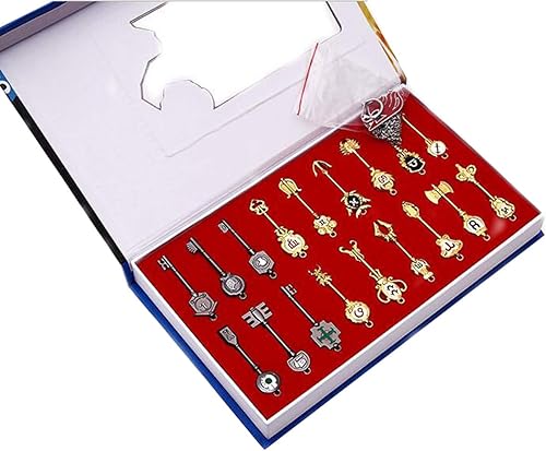 Miniatura 3 de SkyCostume - Juego de 18 llaves del zodiaco dorado