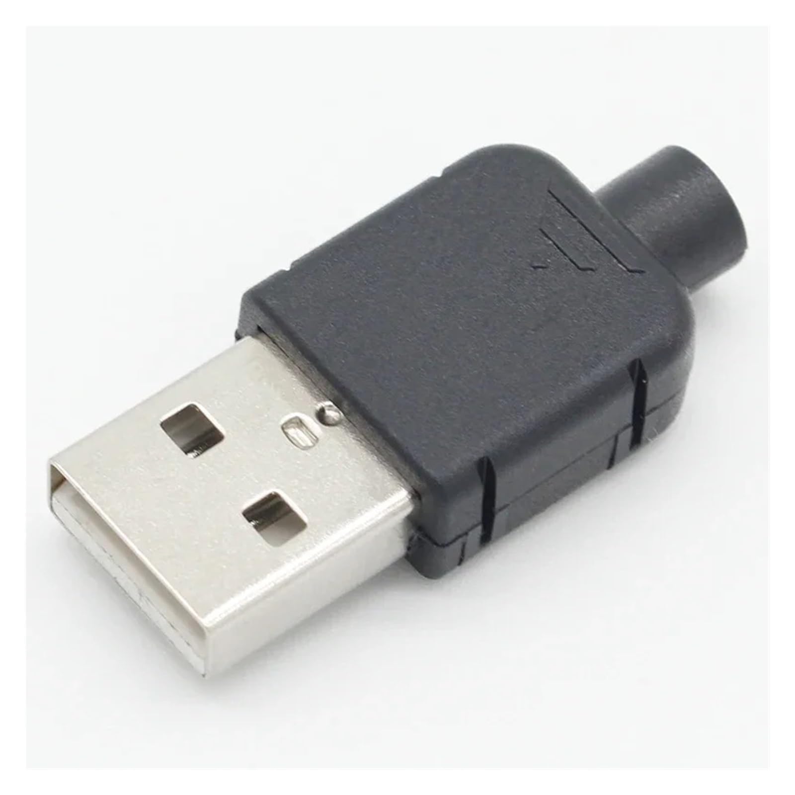 Conectores USB 2.0 Tipo A Macho para reparar terminales rotos con carcasa negra de 4 pines