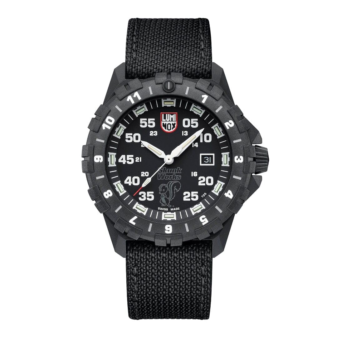 LuminoxMen Analog Swiss Quartz Watch with Fabric Strap XA.6442.H.Set, Black, Strap.