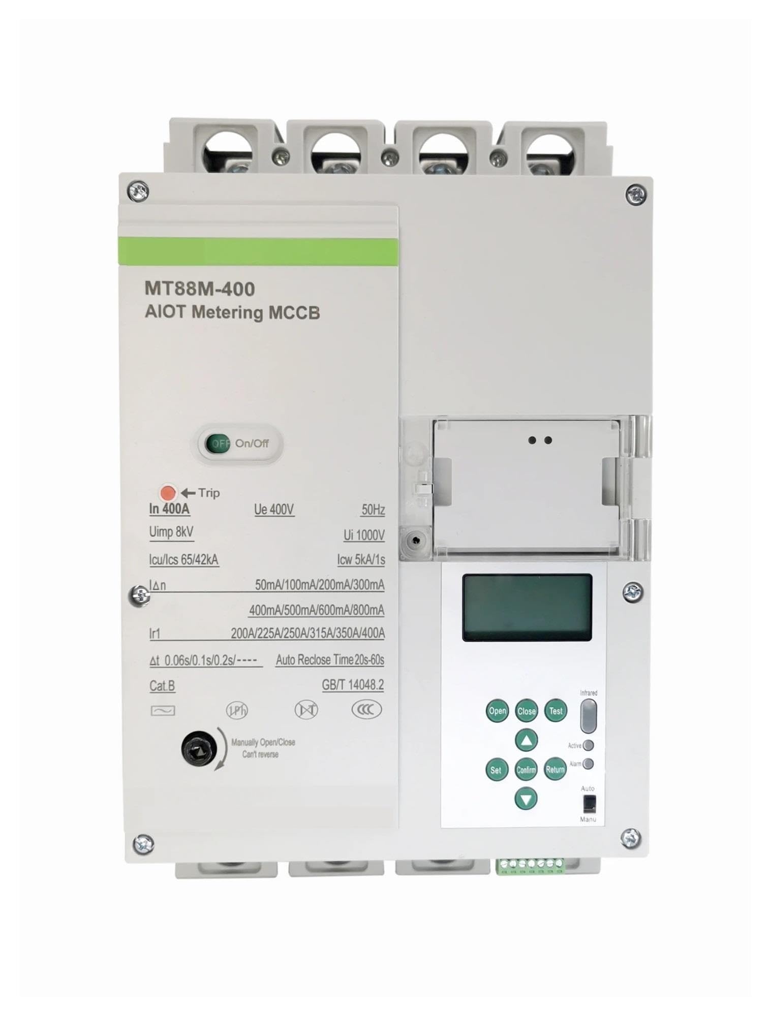 MT88M 400a 4 polos trifásico 220v disyuntor Mccb