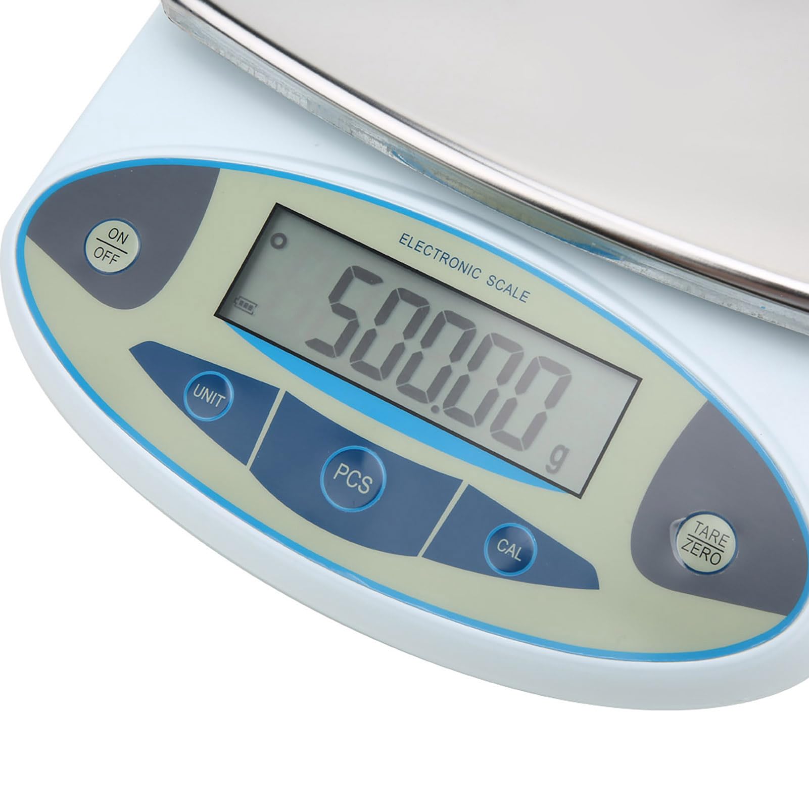 Balanza de laboratorio digital de capacidad de 5000 g con resolución de 0,01 g, báscula electrónica de pesaje de alta precisión para aplicaciones industriales, de joyería y de