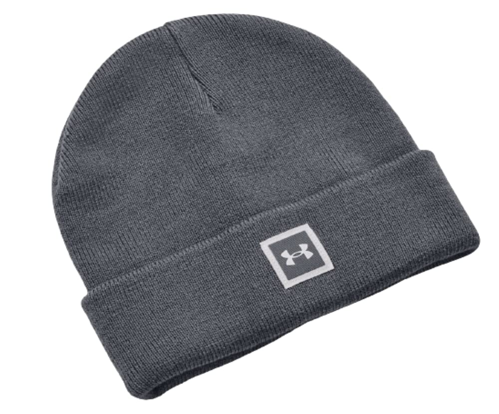 Under Armour Boys Gray ' Ua Halftime Cuff Beanie, One Size