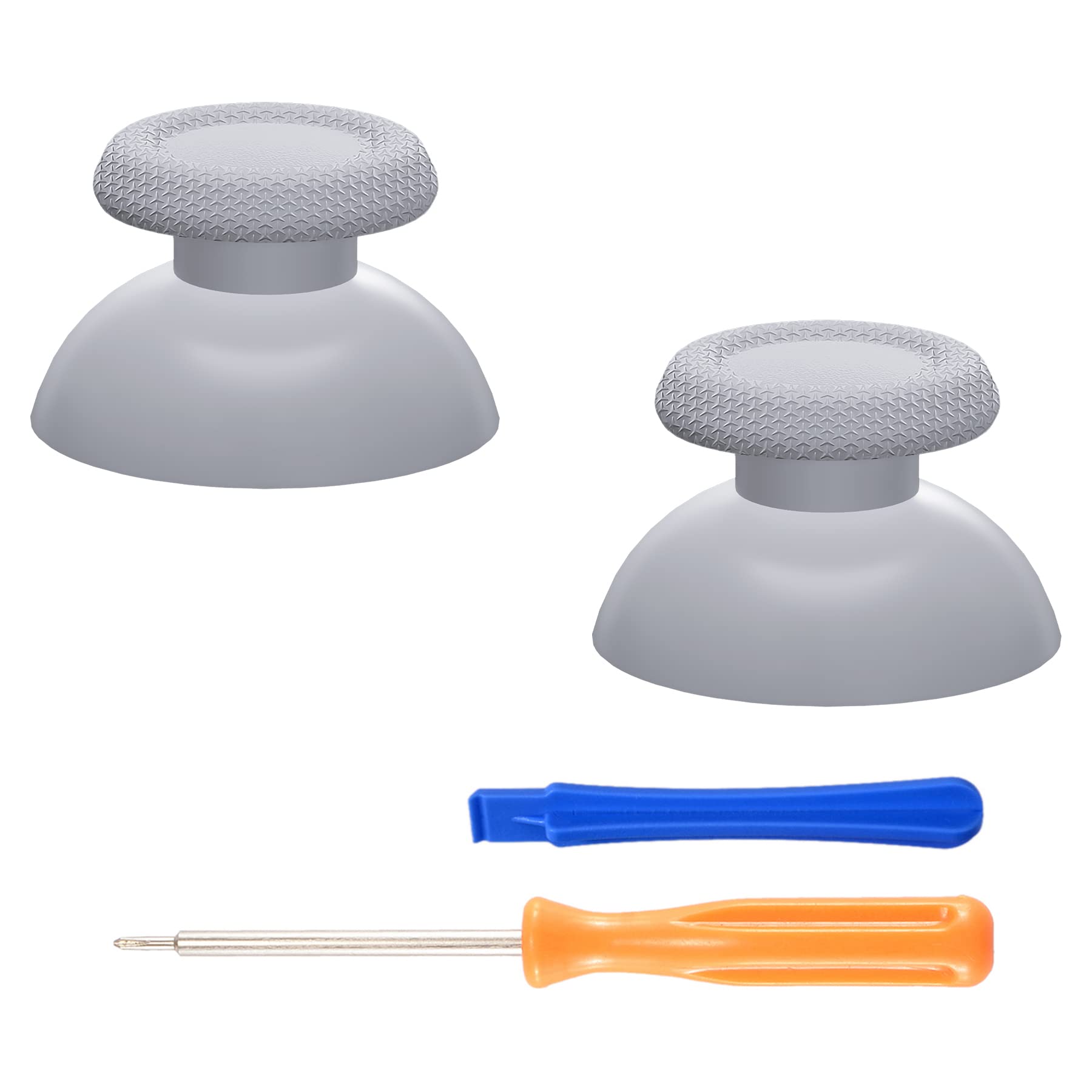 eXtremeRate New Hope Gray Replacement Thumbsticks for PS5 Controller, Custom Analog Stick Joystick for PS4 Controller Universal