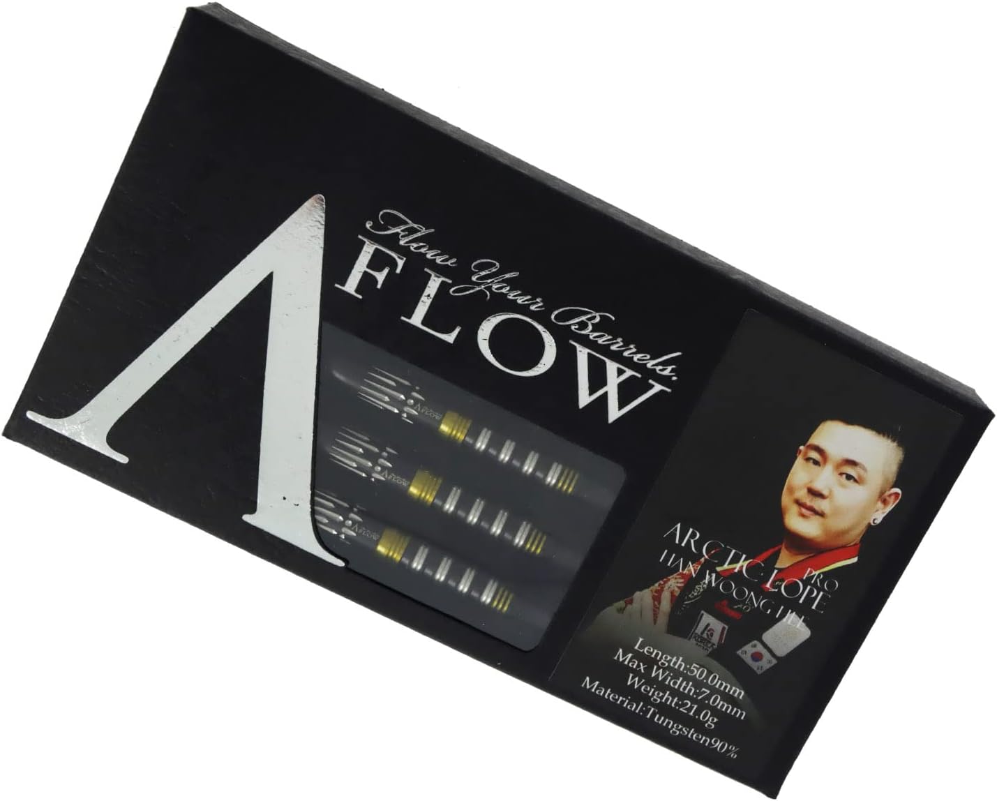 DYNASTY F-Flow Arctic Rope Pro Han Woong Hee Player Model (90% A-FLOW ARCTIC LOPE PRO Tungsten) | Darts 2BA Barrel 0.7 oz (21.0 g)