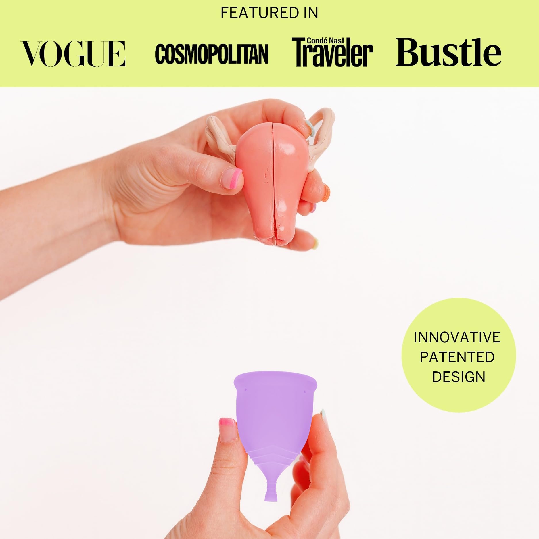 Pixie Menstrual Cup & Disc Duo for Feminine Care - Ranked 1 for Most Comfortable Reusable Period Cup & Disc - Buy One We Give One - Includes Ebook Guide, Flushable Wipes, Lube, Sanitizer & Storage Bag