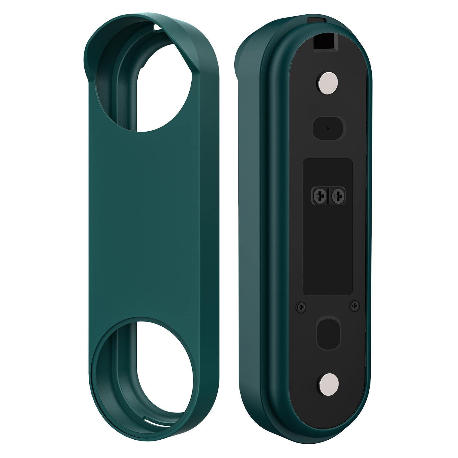 Voiakiu Green Silicone Case For Nest Doorbell (Wired, 2Nd Gen) - Weatherproof Protective Silicone Doorbell Skin Case