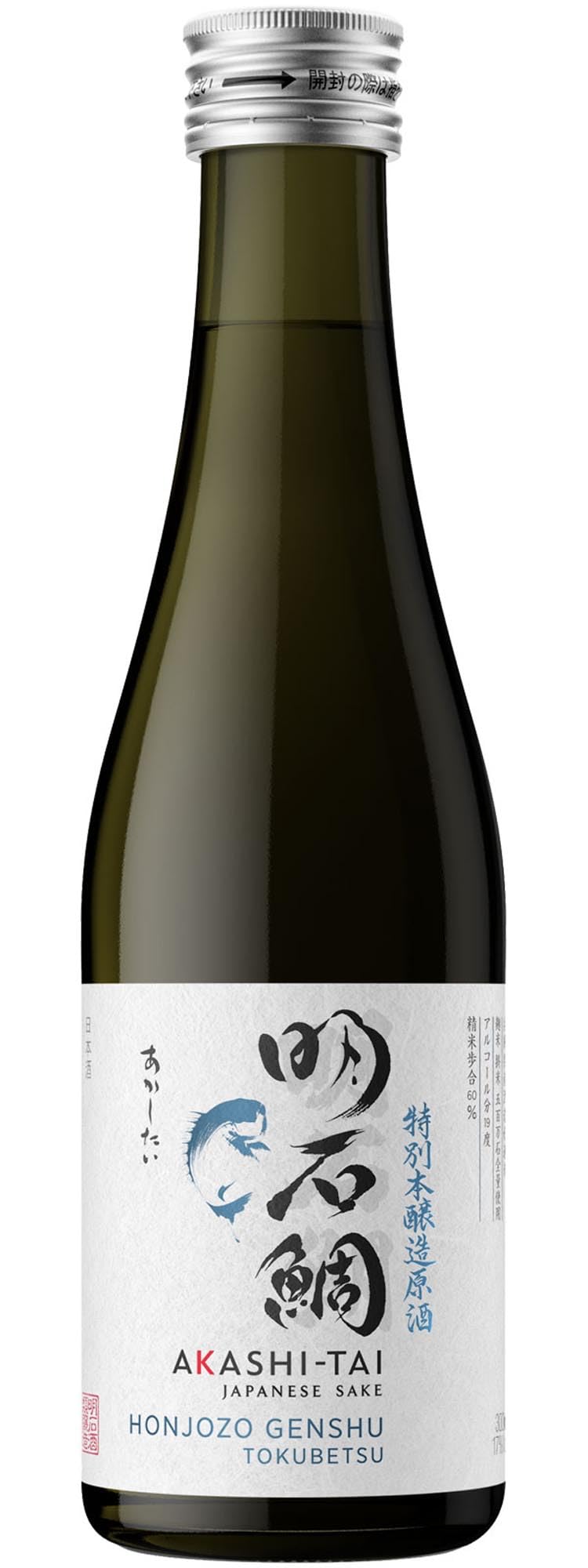 Akashi-Tai Akashi Sake Brewery Honjozo Genshu Tokubetsu 19Prozentvol (1 X 0.3 L)