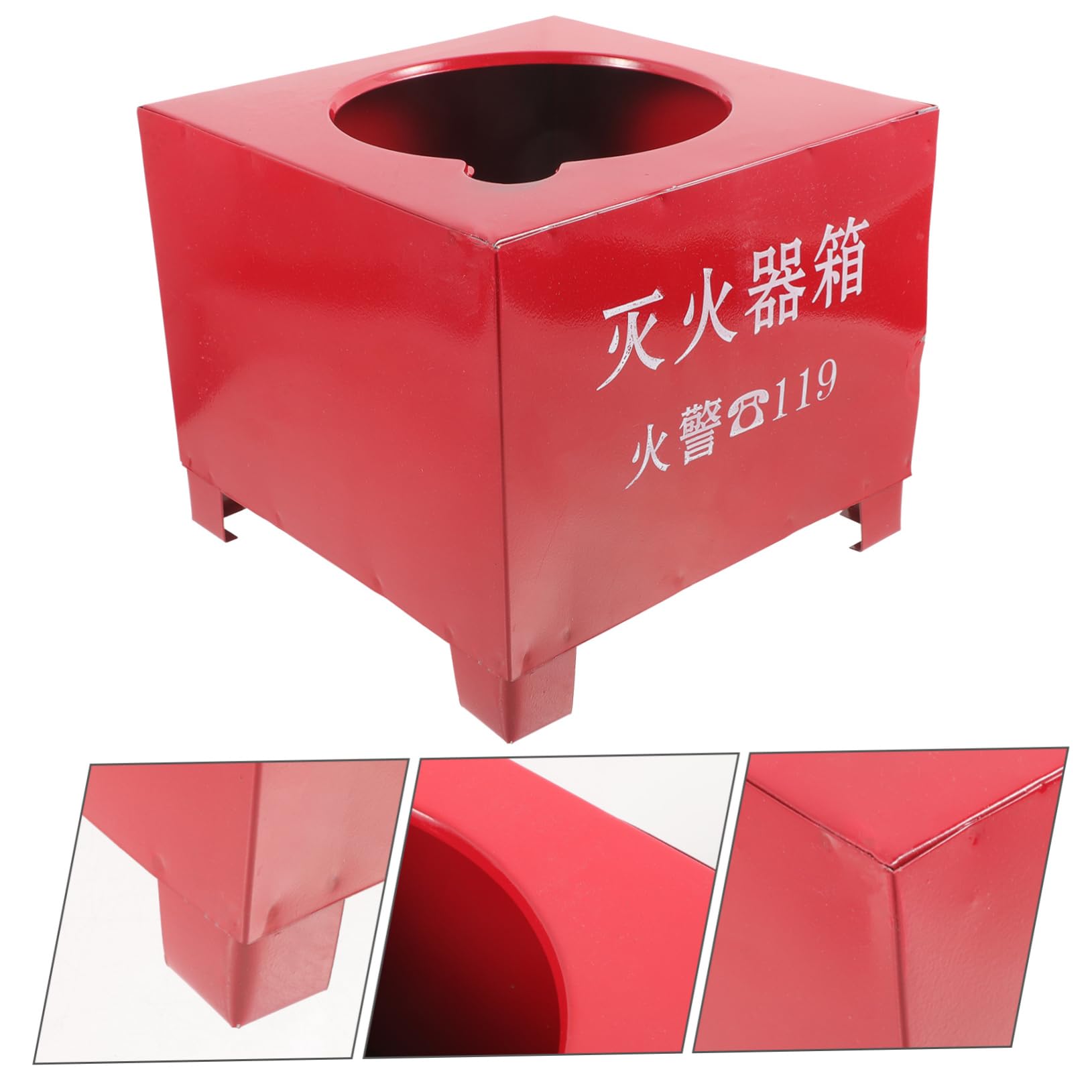 Cabilock Soporte para Montaje Incendios Extintor de Hierro Rojo en para 2-4kg para Extintores Base Resistente y Práctica Adecuado Paredes Hogar Oficina