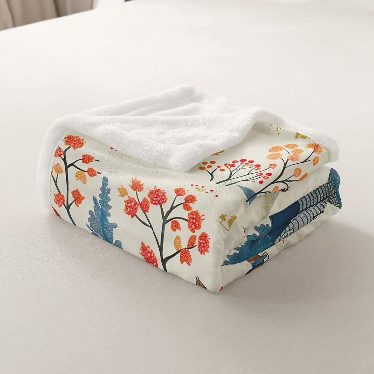 Feelyou Western Cowboy Western Sherpa Blanket Boys Girls Horse Plush Blanket for Bed Sofa Couch Farmhouse Fuzzy Blanket Twin 60"x80"