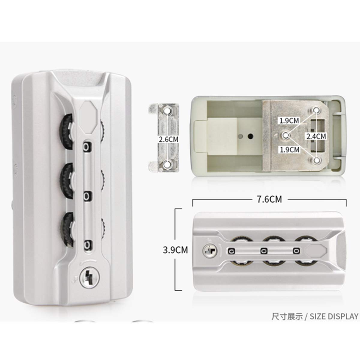 Set di una coppia lucchetti sicurezza con password K907#