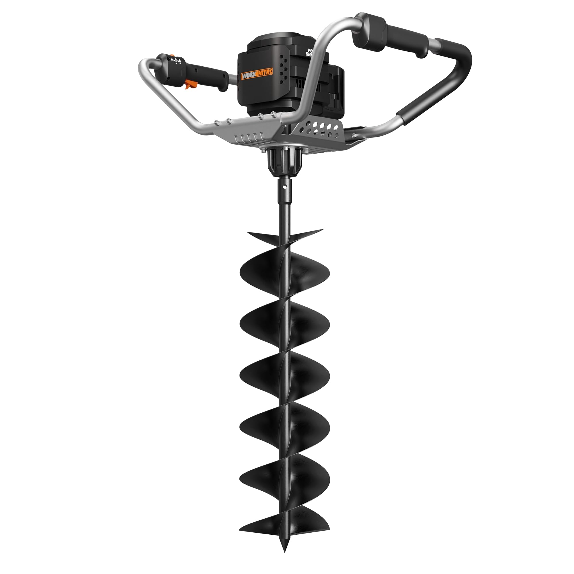 WORX - Barrera inalámbrica de 40 V WG865E.9, ideal para plantar árboles y cavar agujeros, motor sin escobillas y 2 modos, compacta y ergonómica, sin batería ni cargador