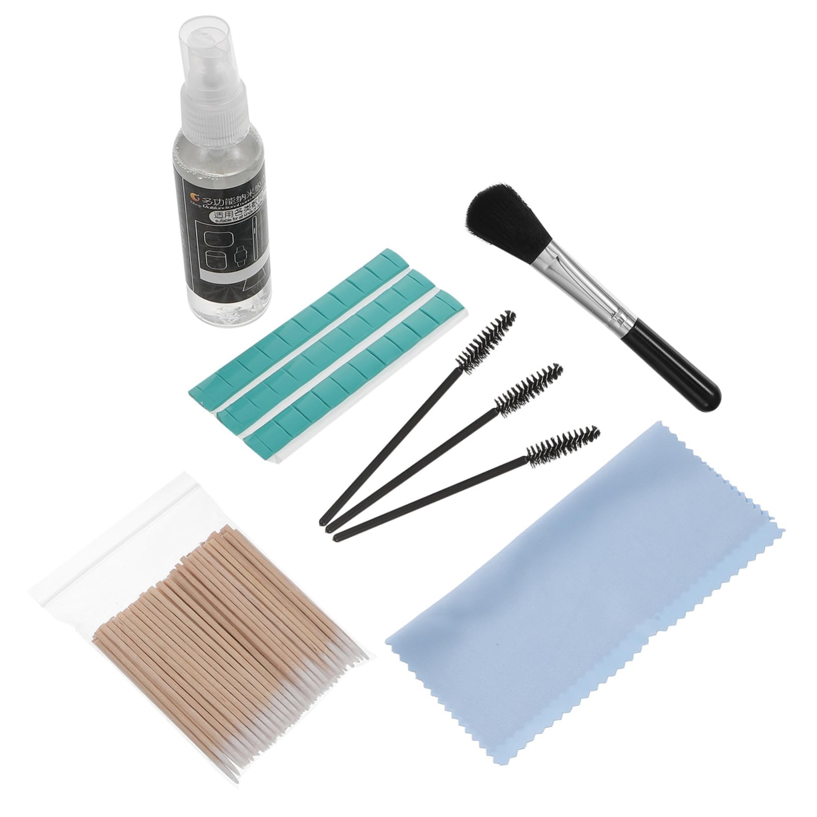 Angoily 1Set Professional Earphone Kit for Electronics Keyboards Phones and Cameras Portable Scratch Furry Brush for Deep Cleaning and Device Protection