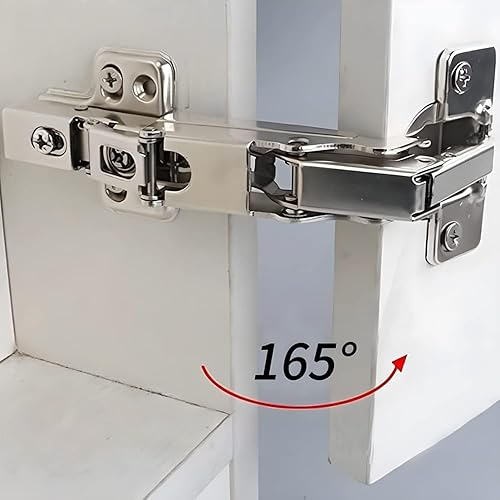Miniatura 3 de Enignic Bisagra Lazy Susan de 135, bisagras de esquina de 135 grados, superposición completa oculta para accesorios de repuesto de gabinete de