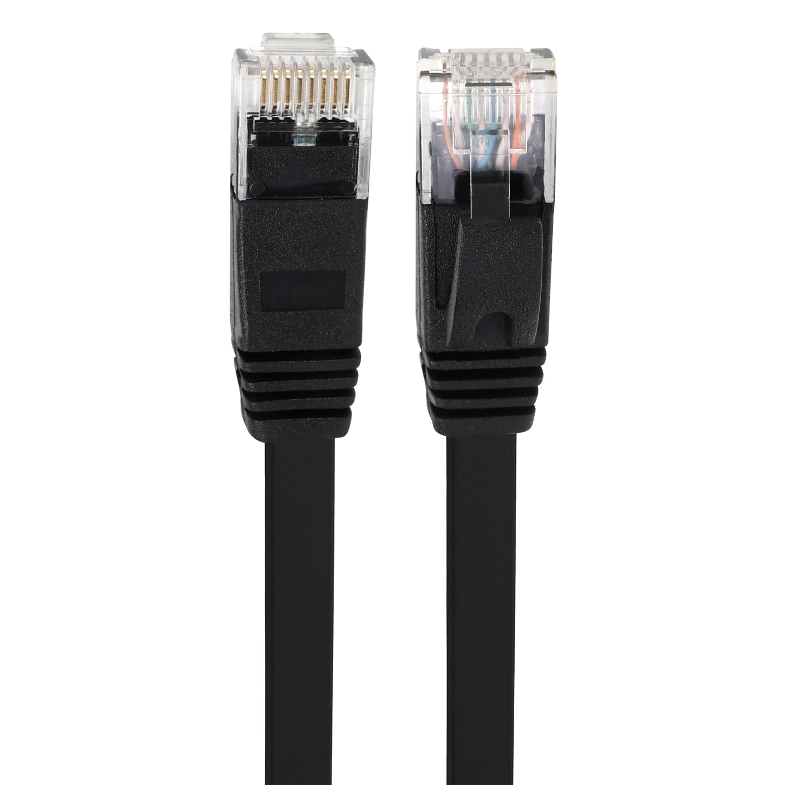 Cavo Ethernet CAT 6A da 30,5 m, cavo di rete UTP piatto, sottile ad alta velocità, 10 Gigabit, cavo per computer con connettori RJ45 antigroviglio, più veloce del cavo Cat6/Cat5e/Cat5