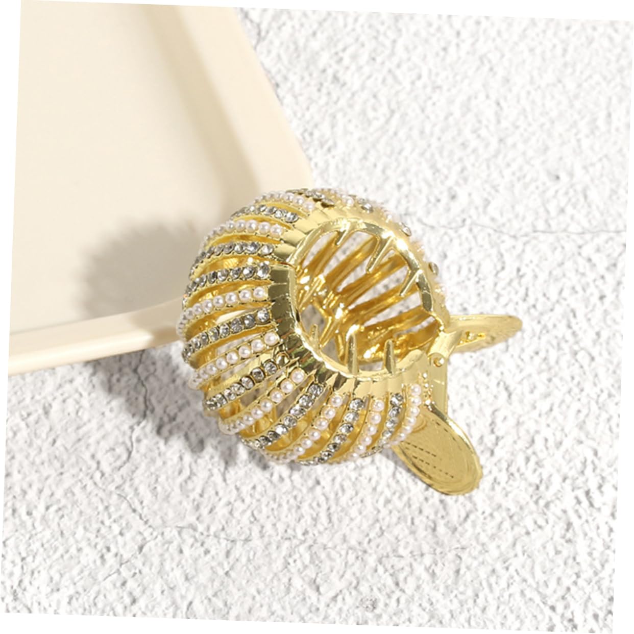 POPETPOP 5pezzi Fermaglio Per Coda Alta Decorato Con Perle Clip Elegante Per Spessi e Lunghi Accessorio Per Occasioni Speciali e Quotidiane Per Matrimoni e Feste