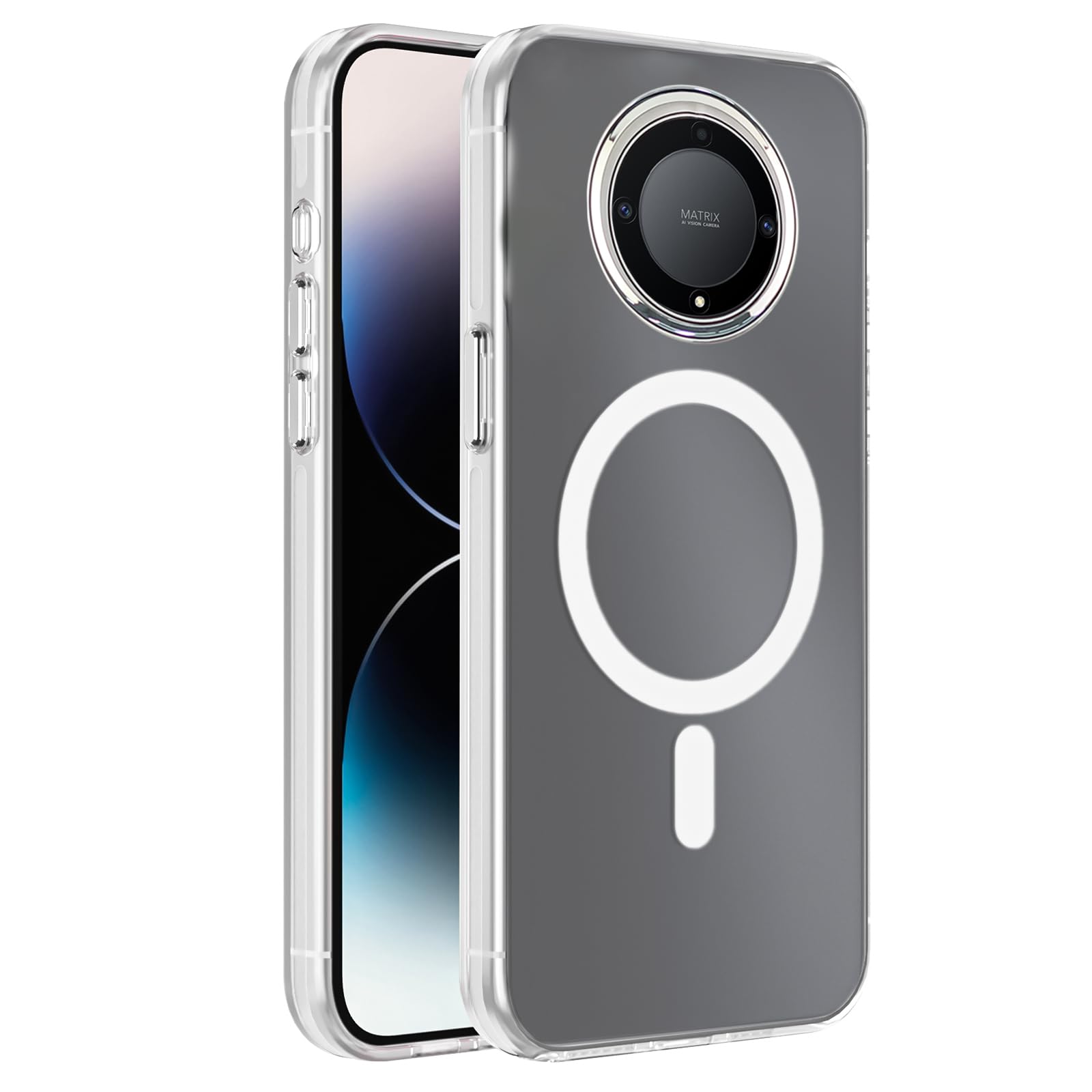 Dl3 Mobilak Case For Honor X9a Case Crystal Clear [Not Compatible with MagSafe] Soft TPU Gel Case Flexible Silicone Anti-Scratch Transparent TPU Cover - Clear