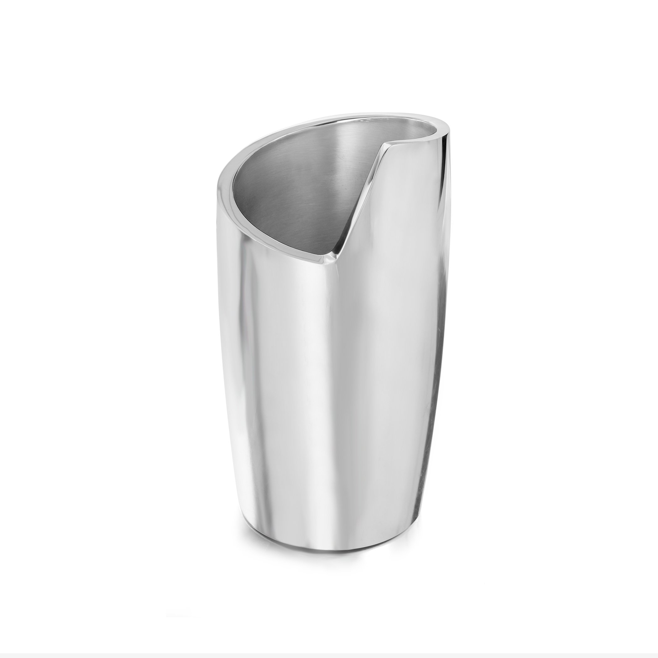 nambe Spiral Wine Chiller | Tabletop Metal Wine Cooler Bucket to Keep Wine Cold | Insulated Wine Bottle Chiller for Parties, Cocktail Bar, Holidays, and Housewarming Gifts | 4.5" D x 8.5" H — Amazon image 2