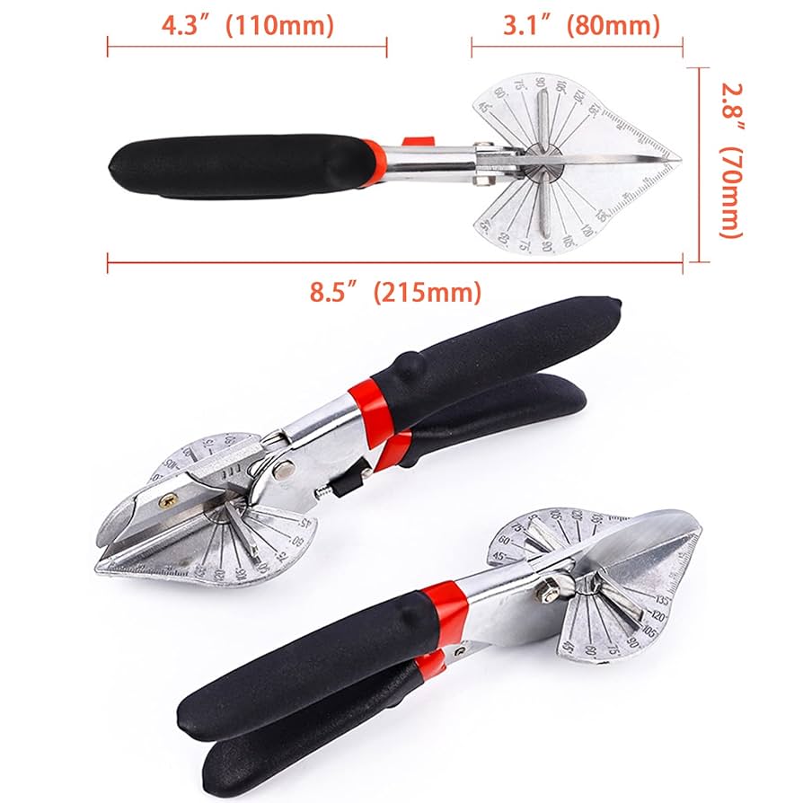 Multi-Angle Miter Shear Cutter with 45 to 135 Degrees