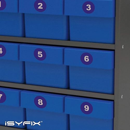 Miniatura 26 de iSYFIX Calcomanías amarillas de números consecutivos – 1 a 100, 2 pulgadas, 1 juego – Vinilo autoadhesivo de alta calidad, ideal para inventario