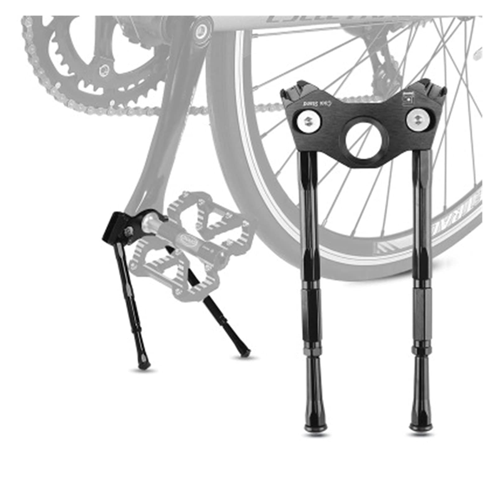 Cavalletto Bici,Cavalletto MTB MTB Bicicletta Bike Borse Regolabile Road Bicycle Laterale Lato Kickstand Bici Parcheggio Stand Supporto