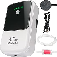 Vista 11 de Ghosthorn Silent Dual Operating Mode Rechargeable Aerator for Fish, Large Capacity Aquarium Air Pump with Universal Clip for Most Bait Buckets