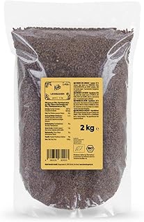 KoRo - Bio Leinsamen 2 kg - Ballaststoffreich - Hoher Proteingehalt - Ideal zum Kochen und Backen