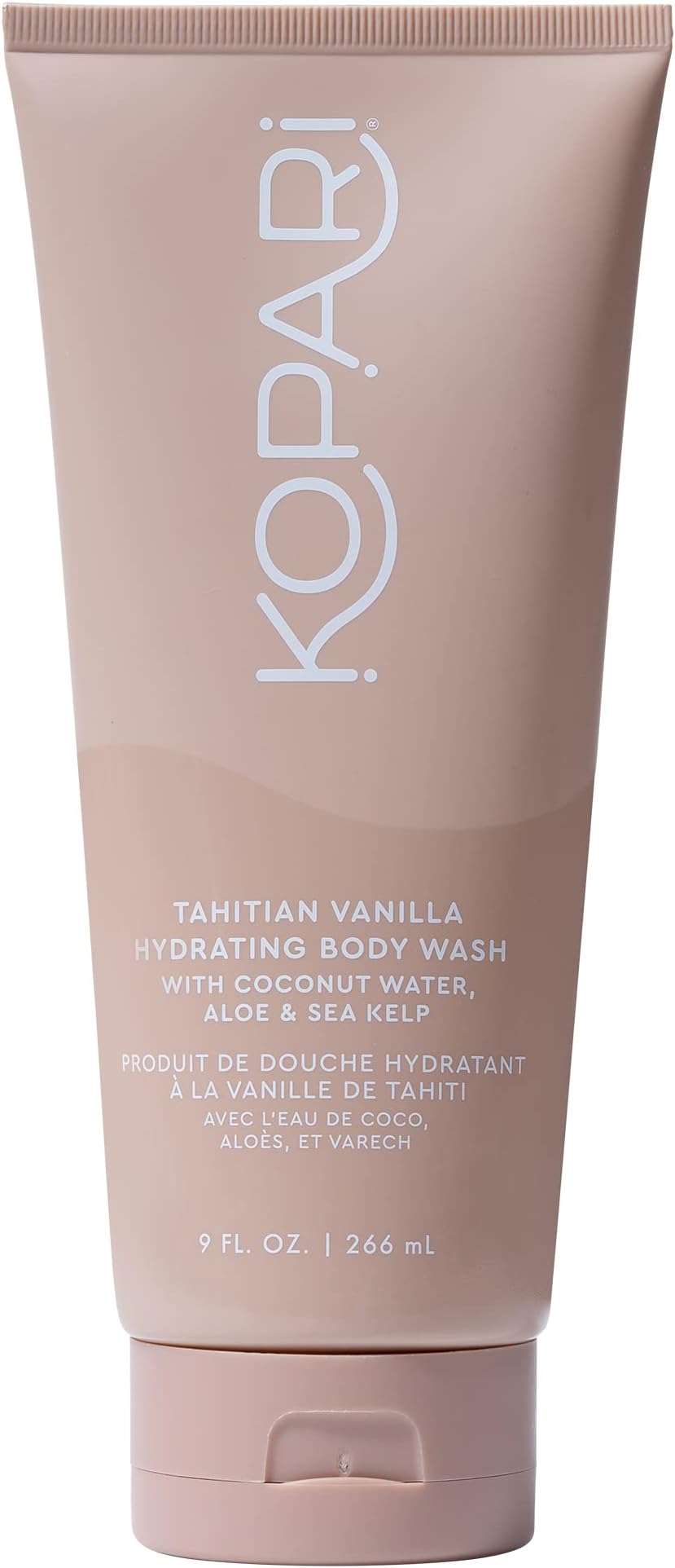 Tahitian Vanilla Hydrating Body Wash with Coconut Water, Aloe & Sea Kelp | Cleanses Without Stripping Moisture or Natural Oils | Infused with Notes of Warm Vanilla | Vegan and Cruelty-Free | 9.0 Oz