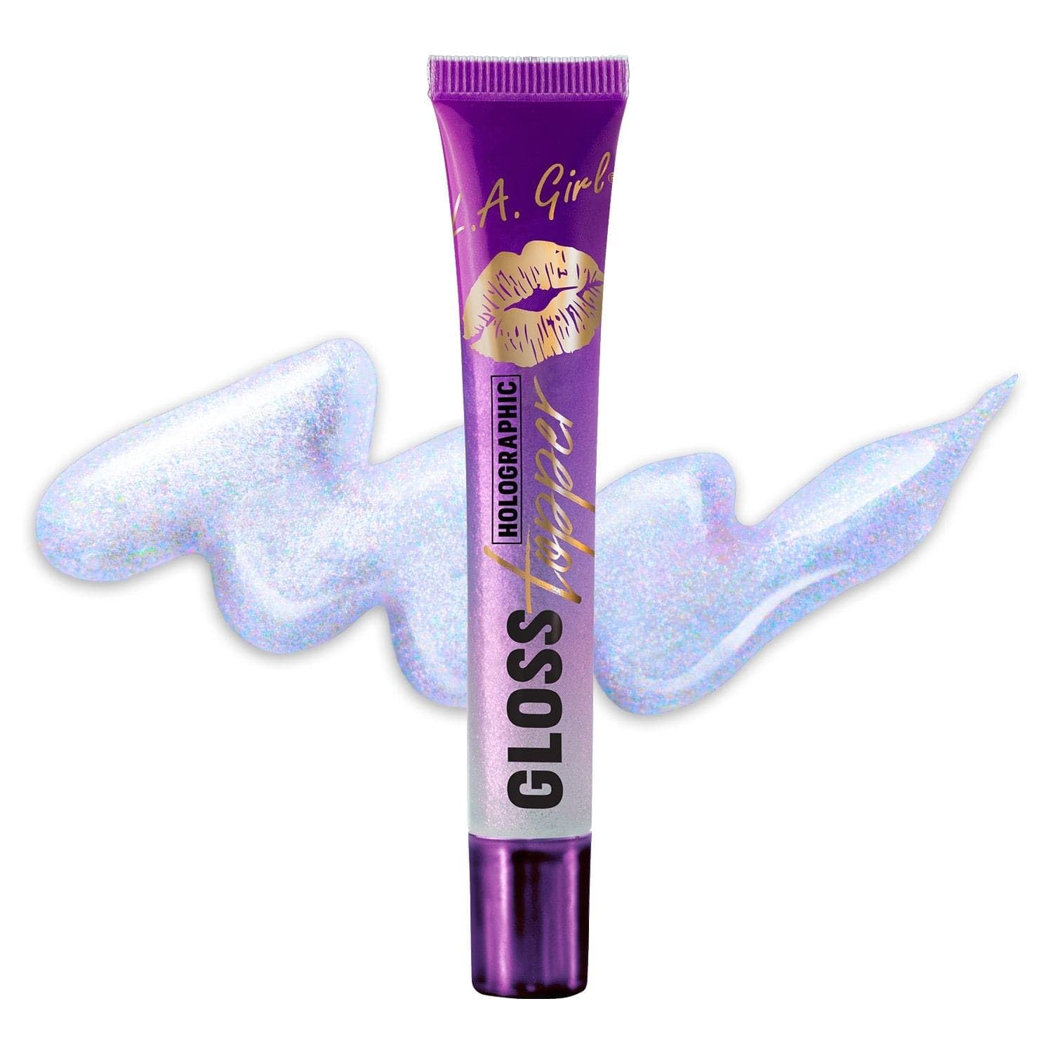 L.A. Girl Gloss Topper, Flashing Opal (Holographic Purple) GLG572 Flashing Opal (Holographic Purple) 0.35 Fl Oz (Pack of 1)