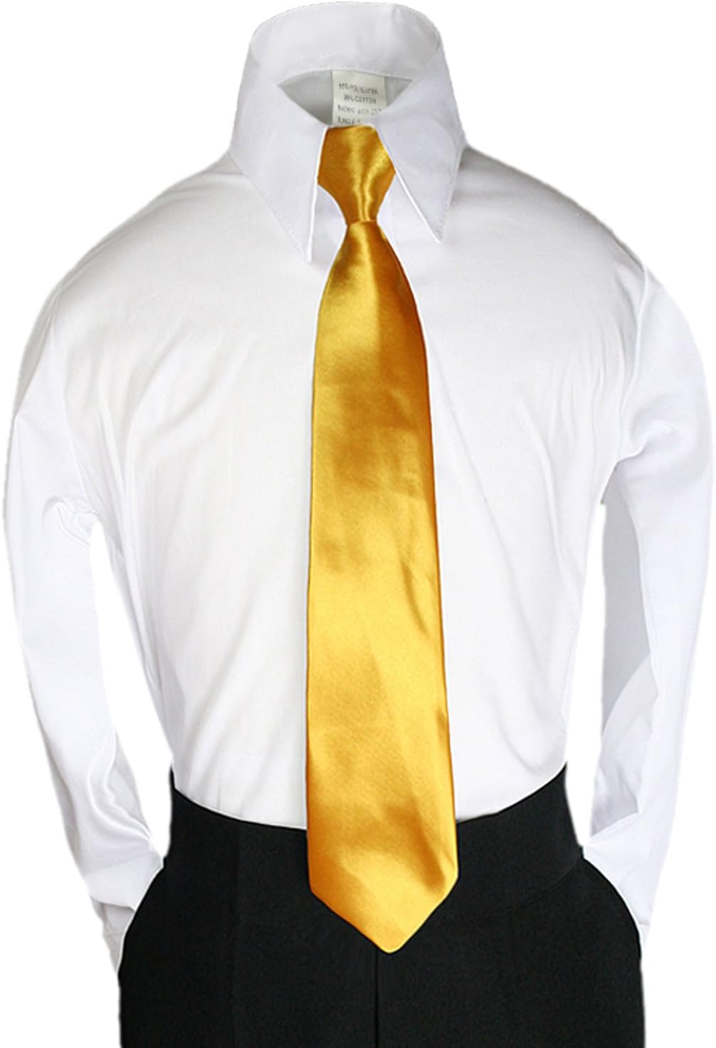 Unotux Color Satin Zipper Necktie from Baby to Teen
