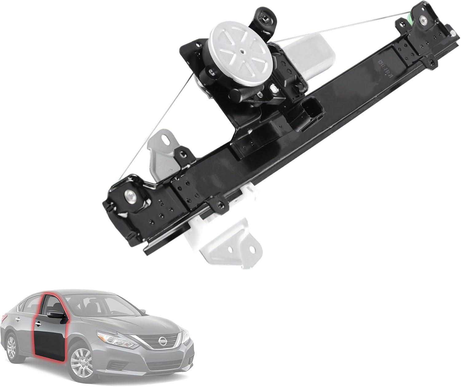 Front Left Driver Side Power Window Regulator with Motor Assembly Compatible for 2013-2018 Nissan Altima, Replacement 748-064