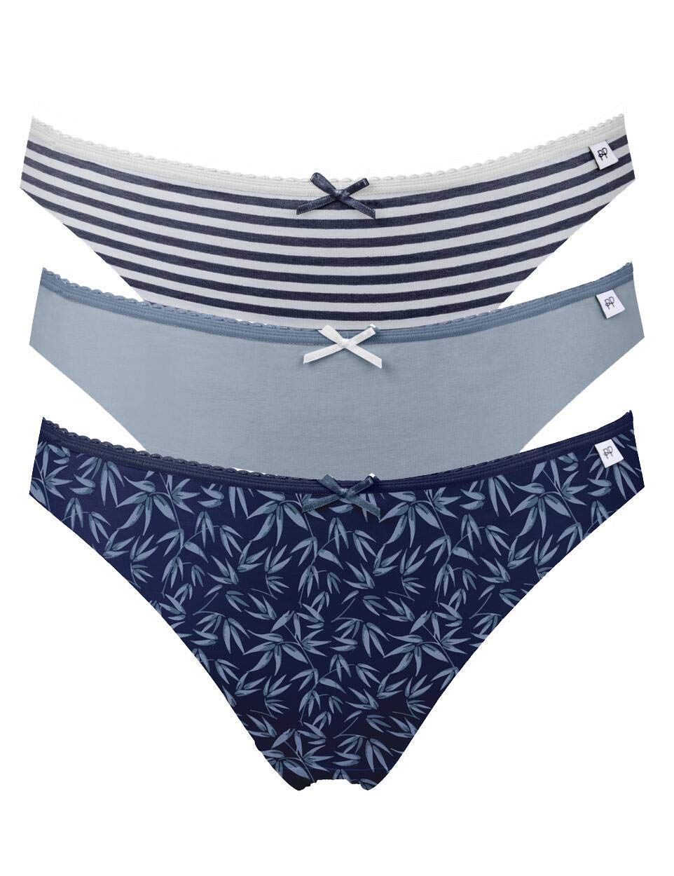 Pretty Polly Women's Alice Brief, Blue (Orie Oriental), NA (Manufacturer Size:M)