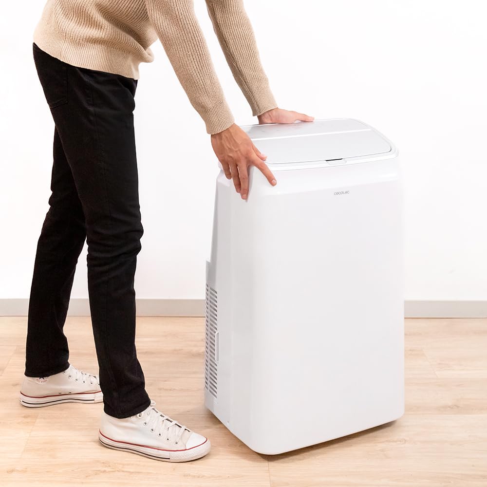 Cecotec Aire Acondicionado Portátil con Mando a Distancia y Bomba de Calor ForceClima 12600 Heating. 12000 BTU, Pantalla LED, 5 Modos, Deshumidificación, Cobertura 26-28m2