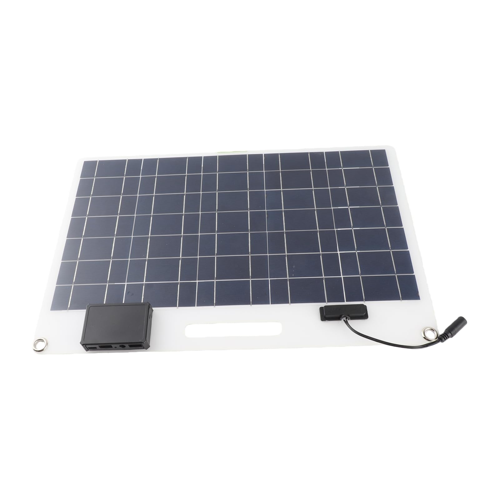 Caricabatteria a Pannello Solare 100W in Silicio Monocristallino 12V/24V con Doppie Porte USB e Controller 100A per, Barca e Garage