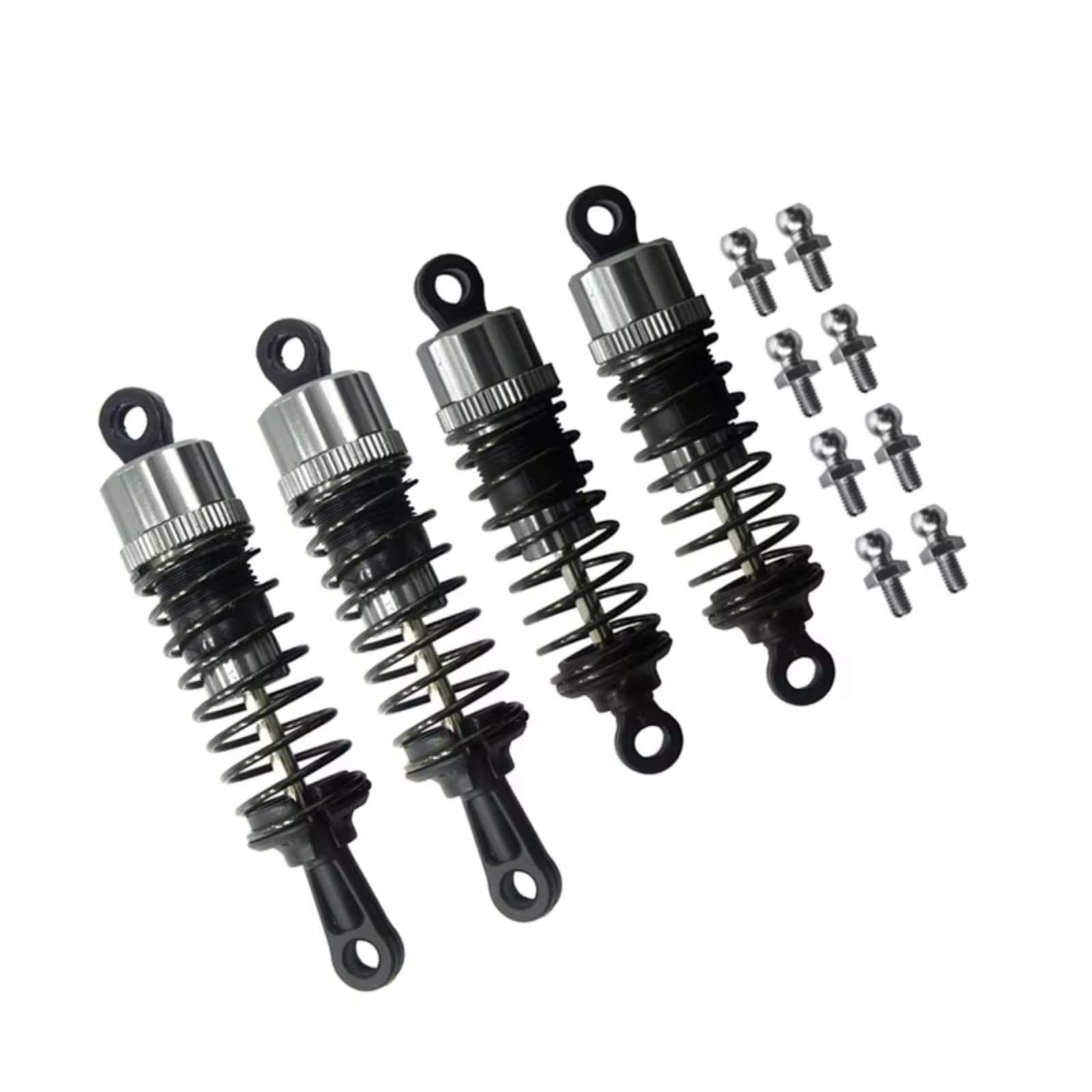 Compatible avec HBX pour HAIBOXING 901 901A 903 903A 905 905A 1/12 RC Car Upgrades Pièces De Rechange Accessoires 4 Pièces Amortisseurs en Métal D'Amortisseur Rc
