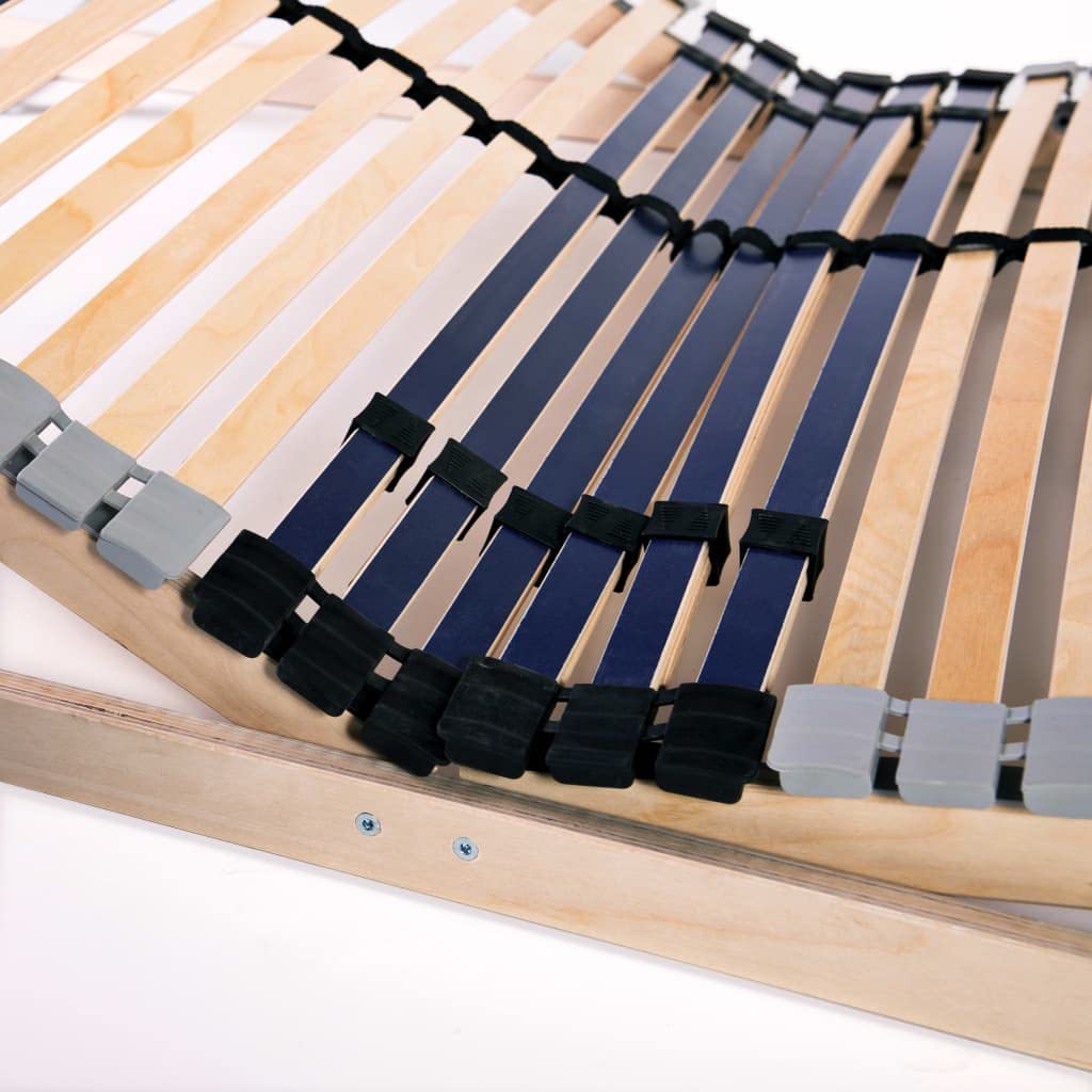vidaXL Legno Faggio Rete a Doghe 7 Zone con 42 Doghe 100x200cm Struttura Letto