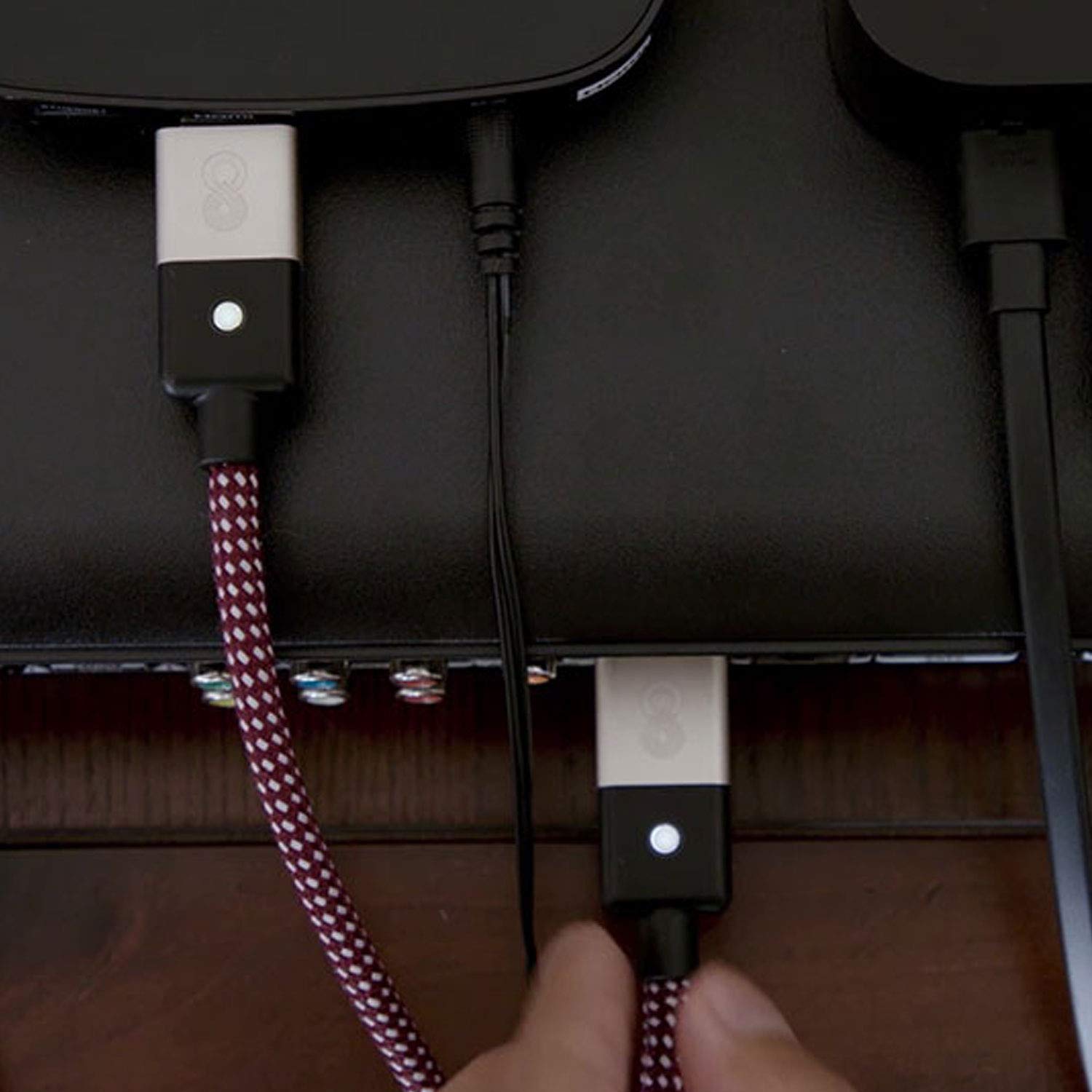 CaavoPremium HDMI 2.0 Cable (6ft) with LED Trace Indicators - Cabinet and Rack - Home Theater