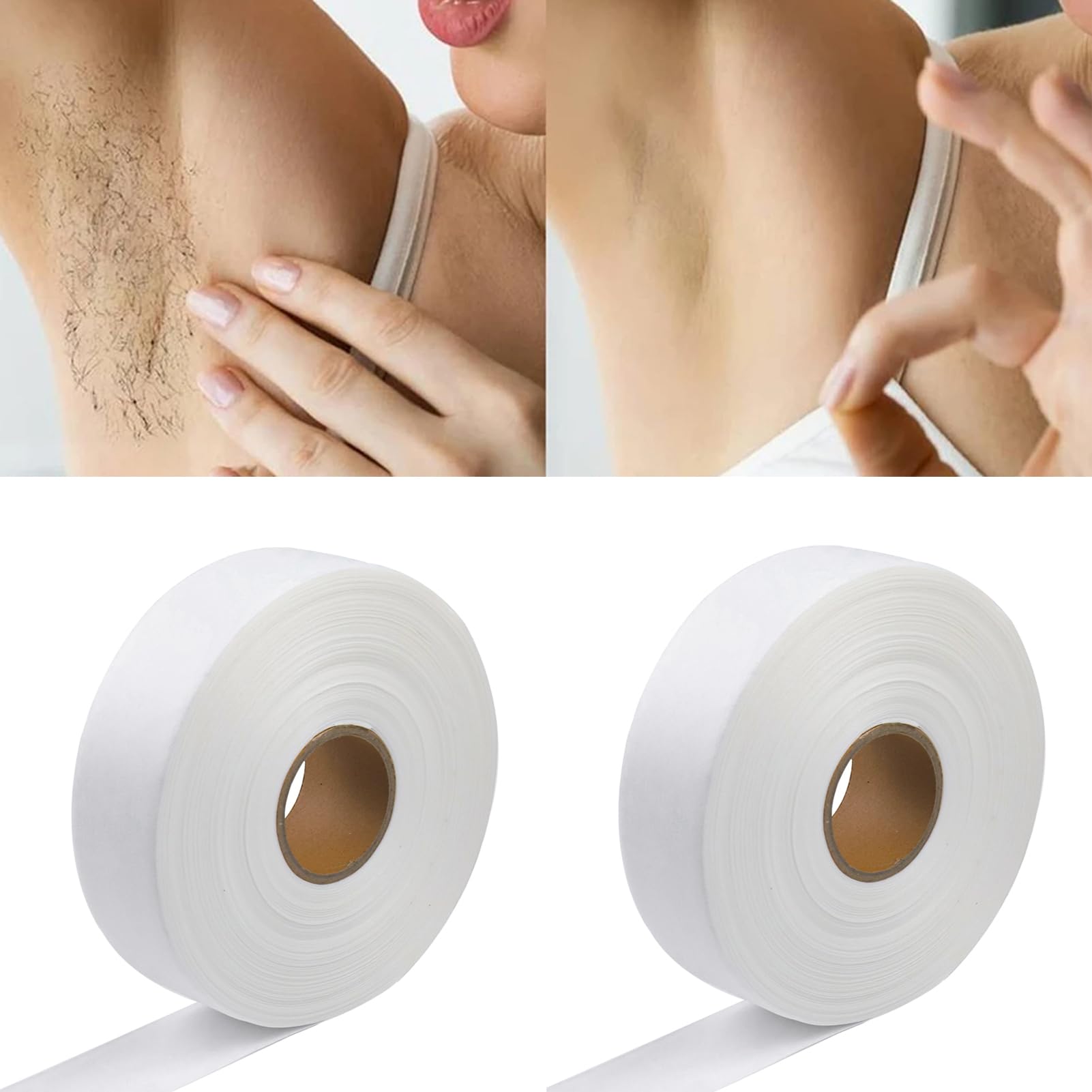 Ande di carta per depilazione con cera, strisce di cera depilatoria, fasce di cera non tessute per depilazione corpo viso, non tessuto Epilatore carta cerata