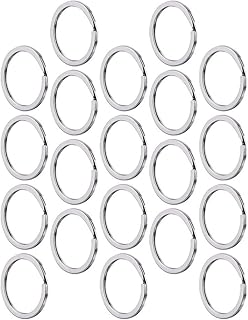 MAGICLULU 100 Sztuk Metalowe Pierścienie Kluczy Ze Stali Nierdzewnej Klucz Czyman Okrągły Kluczy Pierścienie Metalowe Kluczowe Uchwyt Kluczowe Pierścienie Do Kluczowych Łańcuchów
