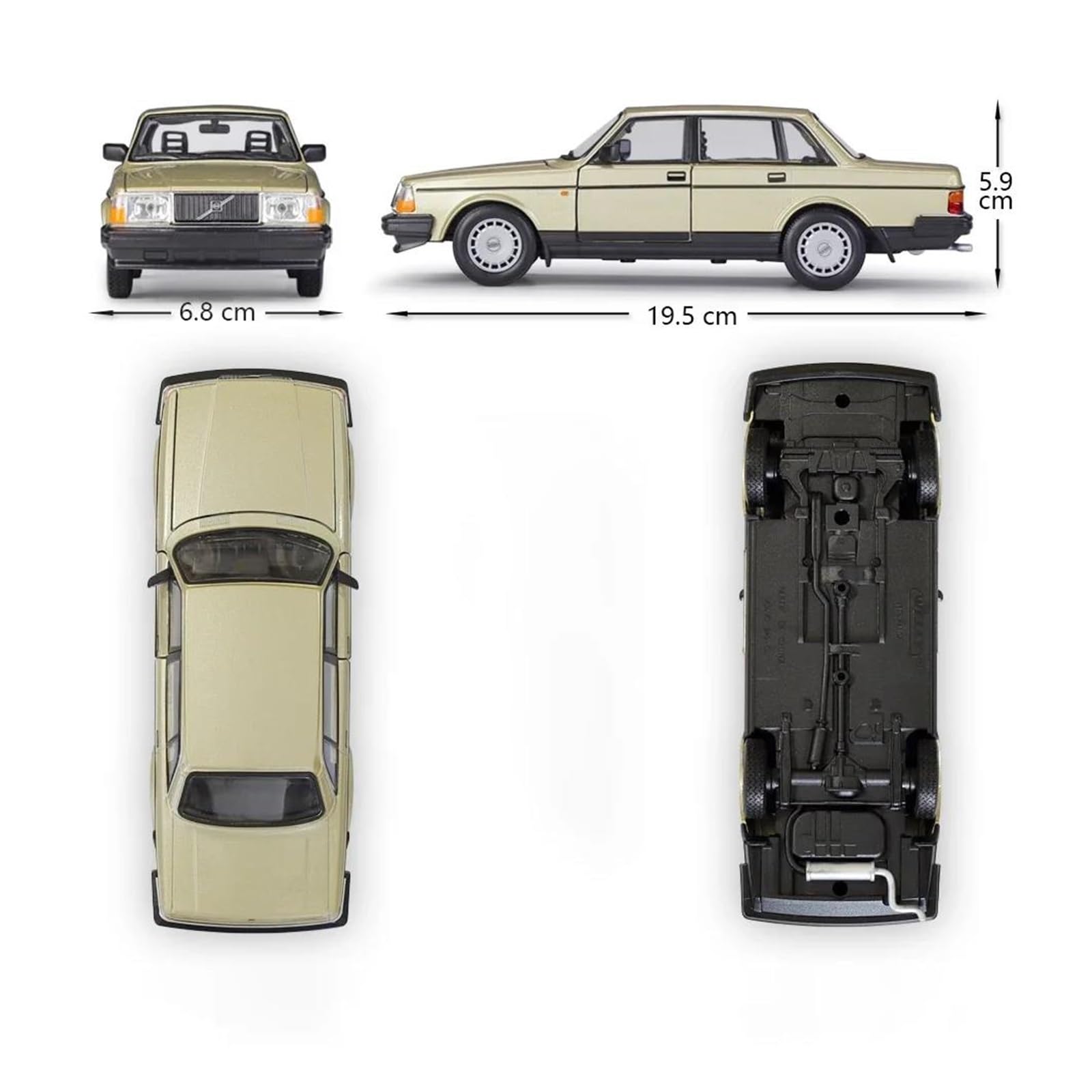 Metallo Scala Replica 1 24 per Volvo 240GL Classic Model Alloy Car Home Decor Series Hobby Veicoli Giochi Set