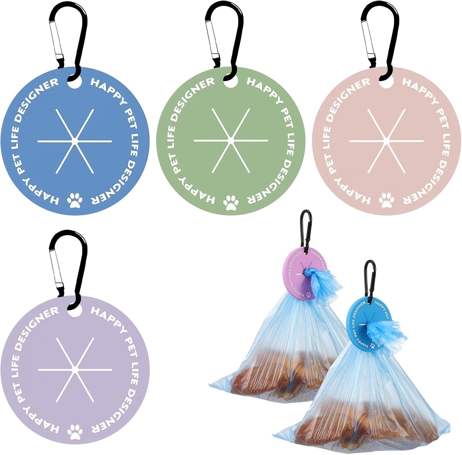 Amazon | Liroyal 犬のゴミ袋 うんち袋ホルダー (4個セット) 犬 散歩