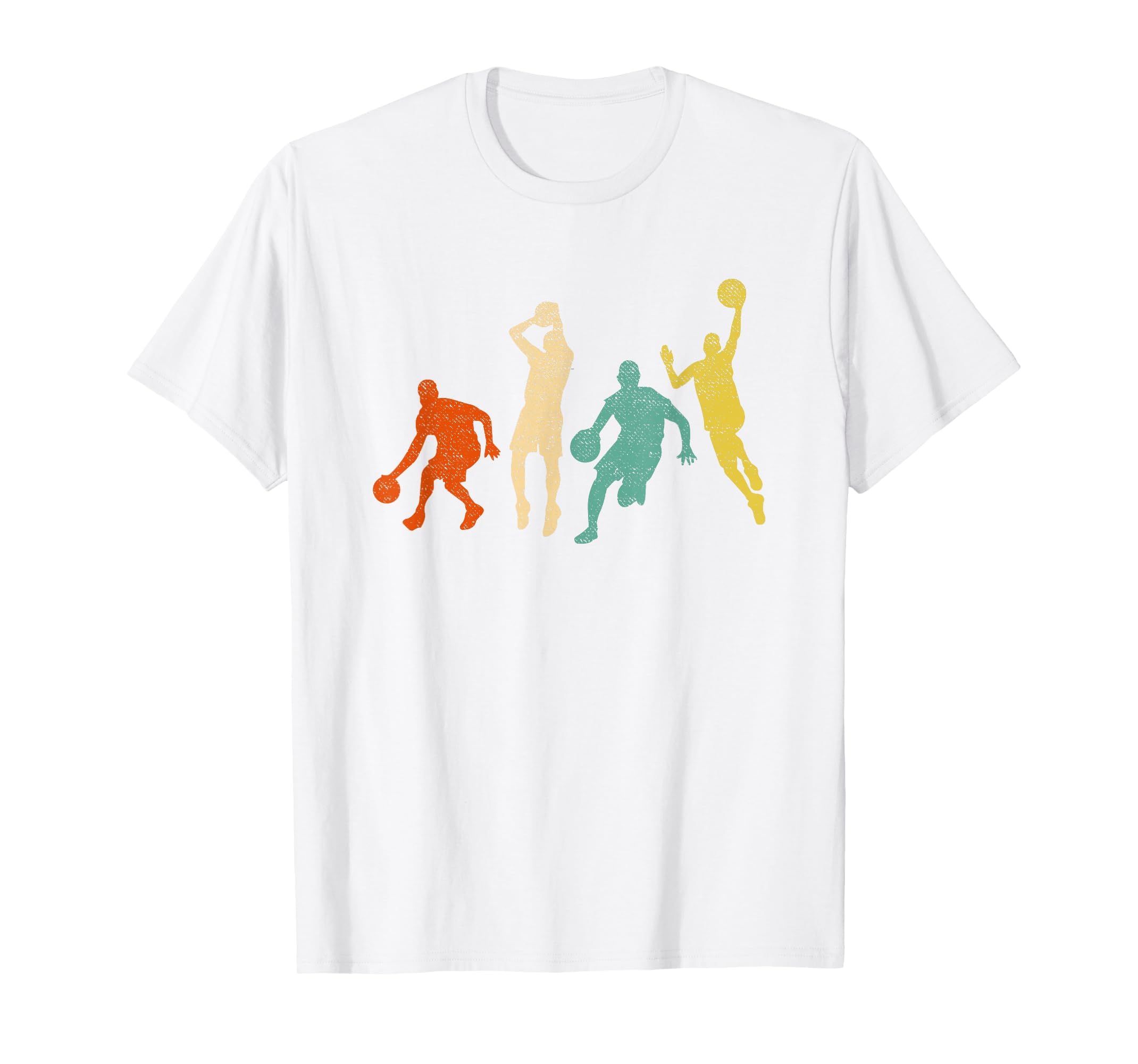 Vintage Basketball Ball Graphic Design Basketball Fan Player T-Shirt