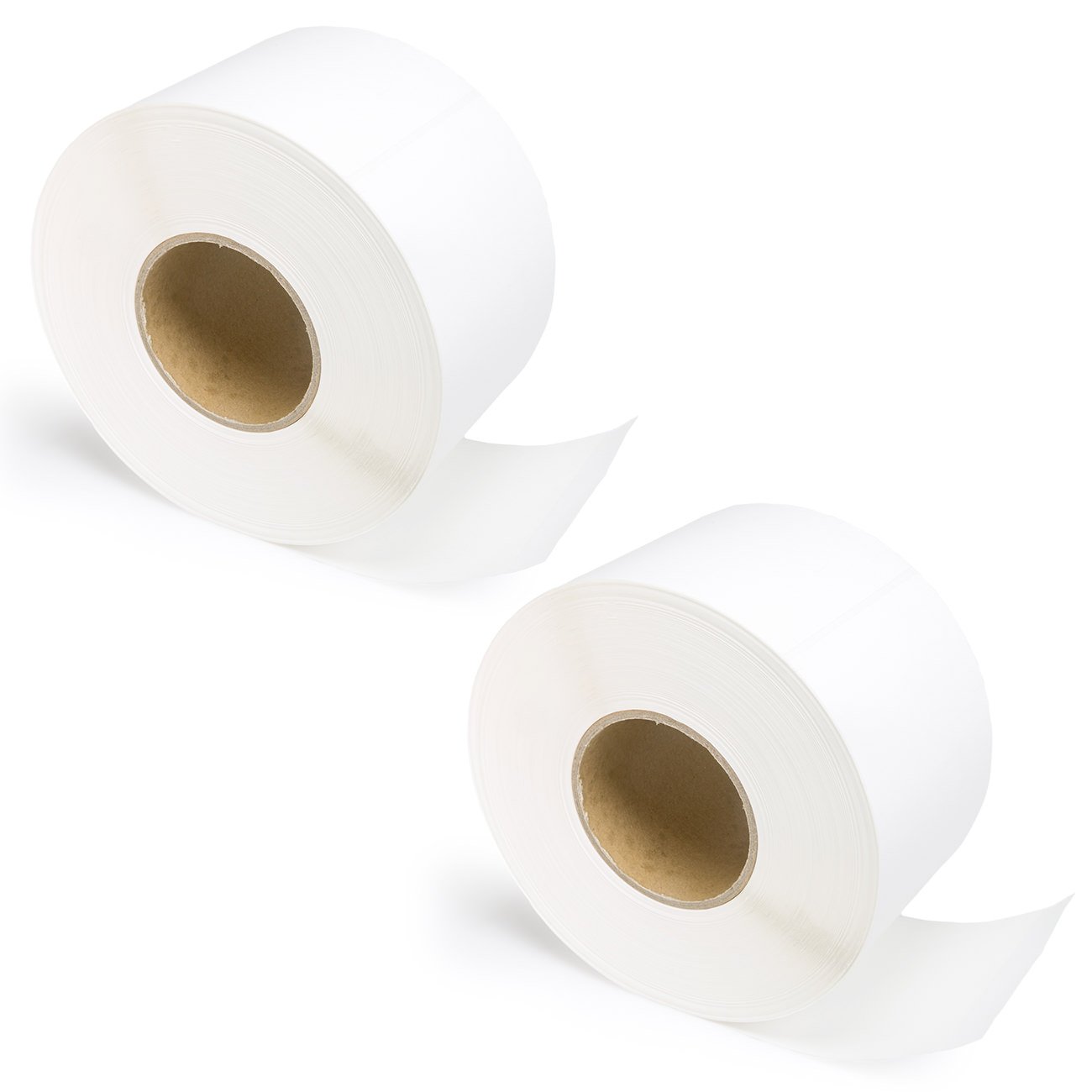 WYZworks 2 Rolls of 1000 4x6 Direct Thermal Adhesive Blank Shipping Labels for Zebra and Eltron Printers