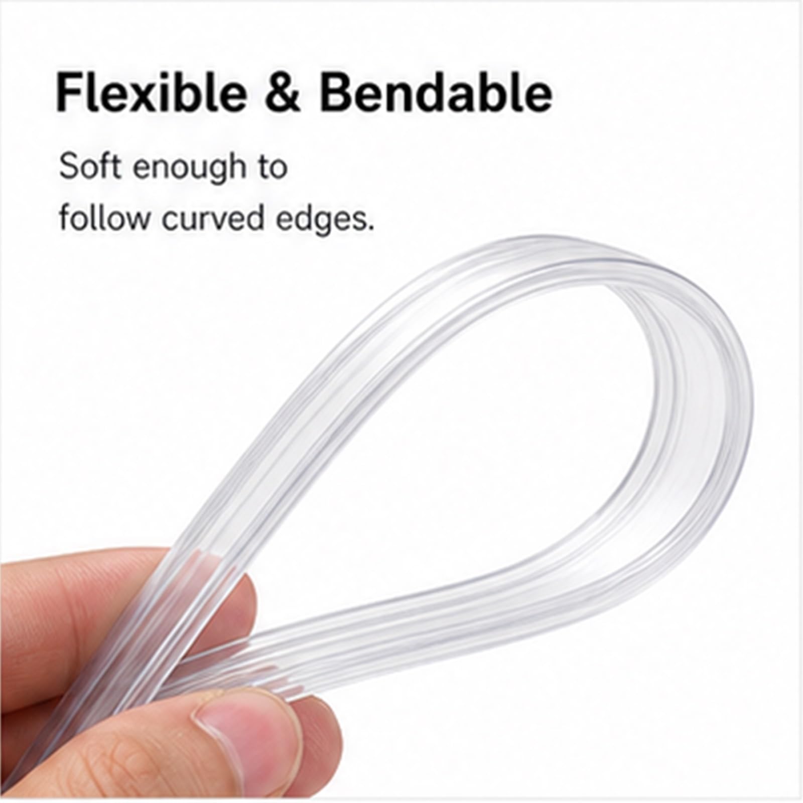 Klemmprofil FüR Glastische U-FöRmige Transparente,Transparenter U-FöRm PVC,Klarer U-FöRm Kantenschutz,Hochflexibel,Gilt FüR Im Lebens- Oder Industrieschutz Und Bei Der Abdichtung