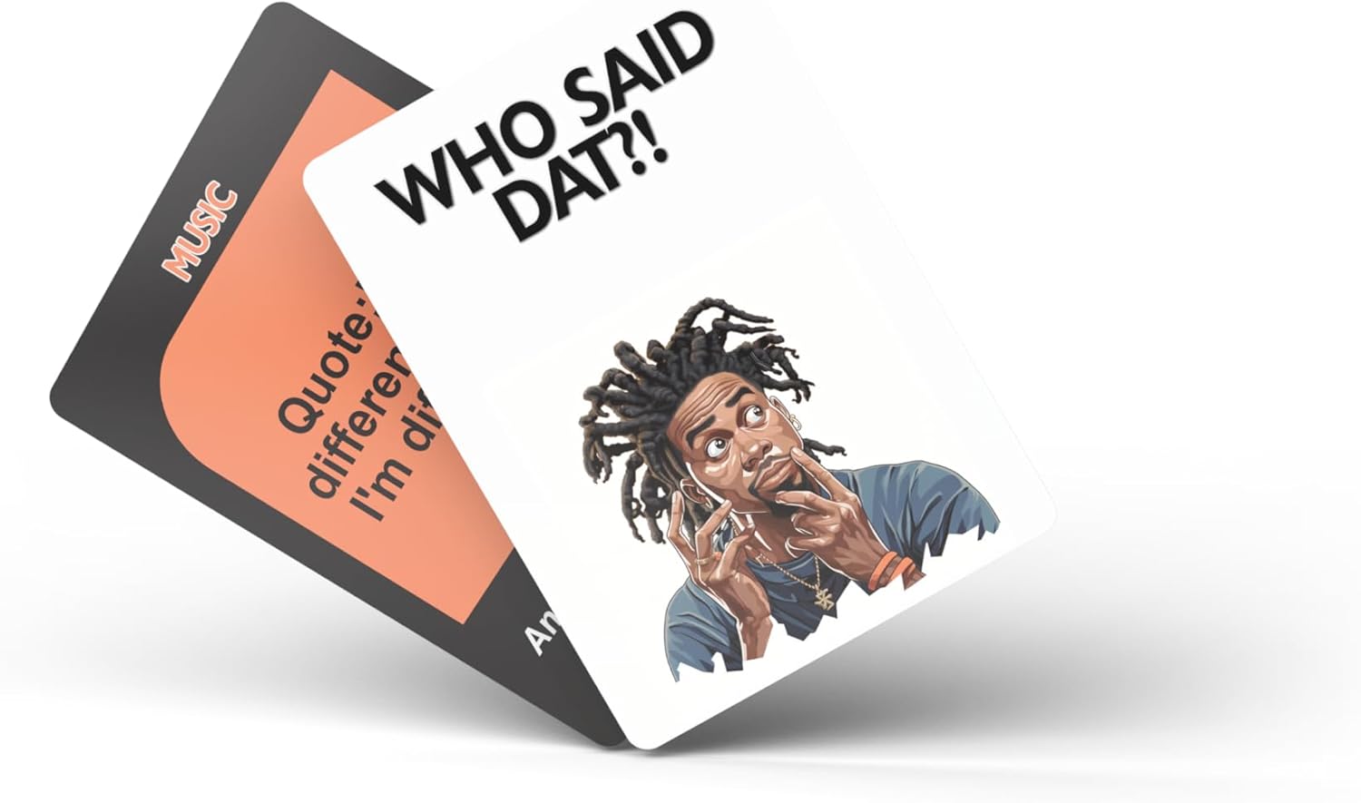 Who Said Dat Game: Immerse Yourself in the World of Urban Quotes with 100 Cards Showcasing the Vibrancy of Black Culture. Experience Engaging and Thought-Provoking Party Fun like Never Before!