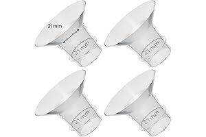 Flange Inserts for 21mm Nipples, Compatible with Medela/Spectra/TSRETE/Elvie/Momcozy/Bellababy 24mm Breast Pump Flanges