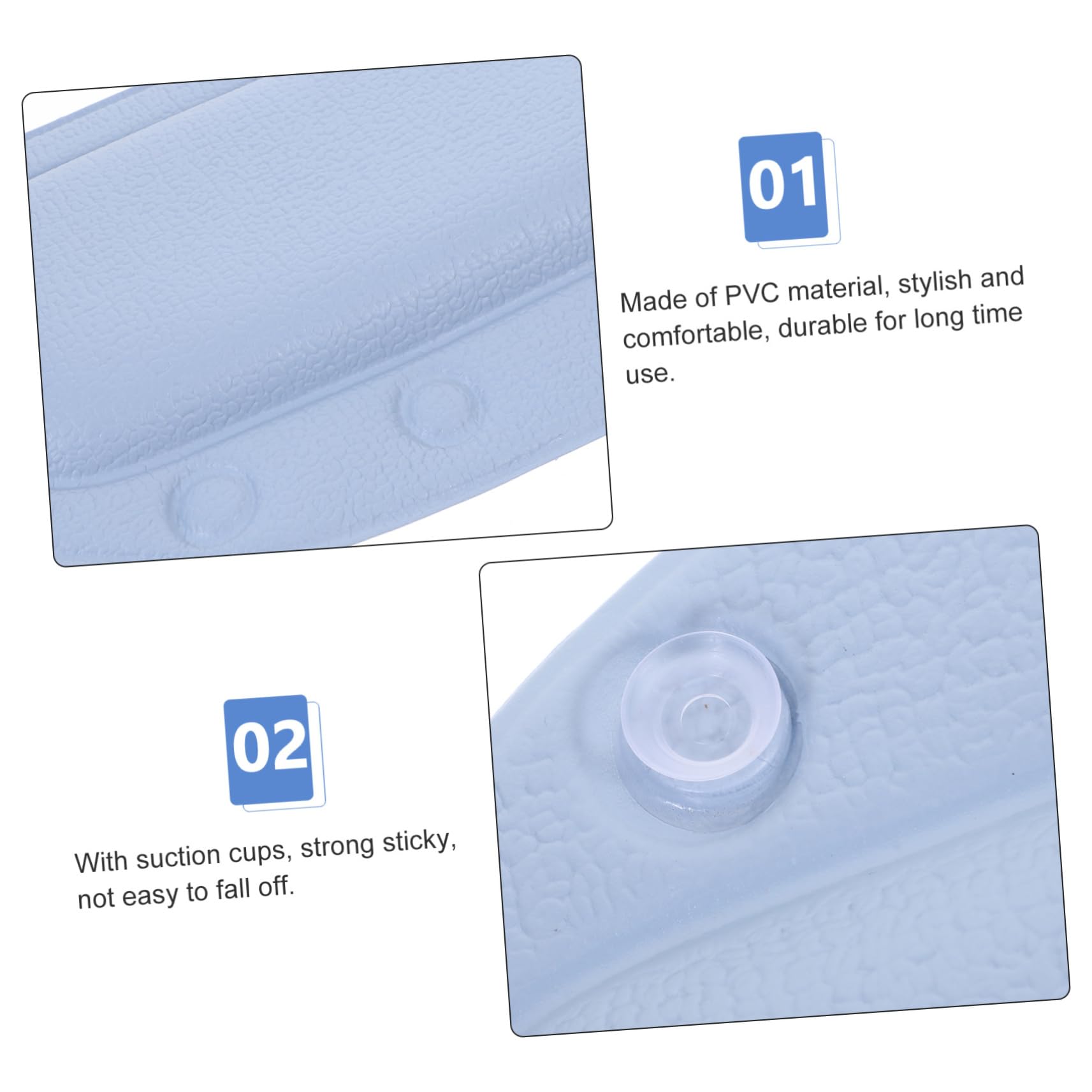 Accessori Bagno Oreiller De Bain Koelaa - Coussin De Baignoire Imperméable Avec 2 Ventouses, Confort Ergonomique Pour Spa à Domicile - Blanc Jacuzzi Gonflable