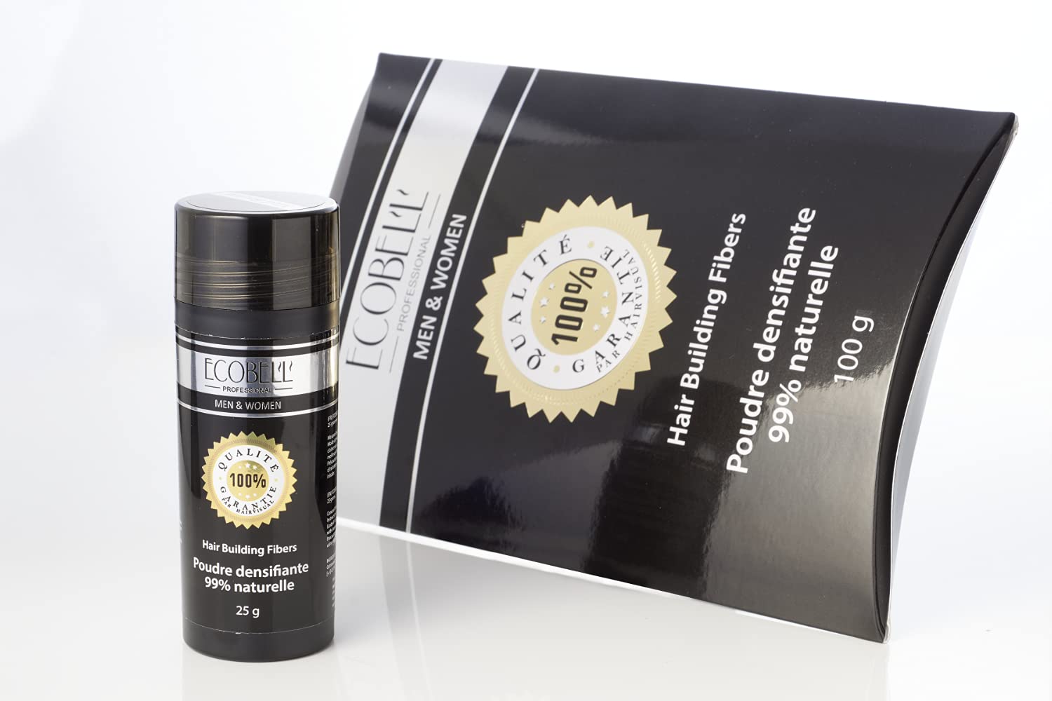 Ecobell Recarga microfibras de queratina 100 g (100 g - negro (negro)